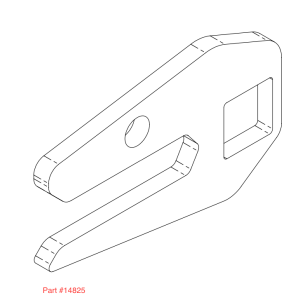 Versabox Hd Mount Bucket Slip On Gp Ear For Jd 444, 524, 624 (only 1 Ear)