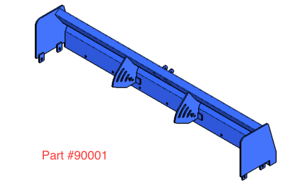 Pull Plow Moldboard Weldment 90
