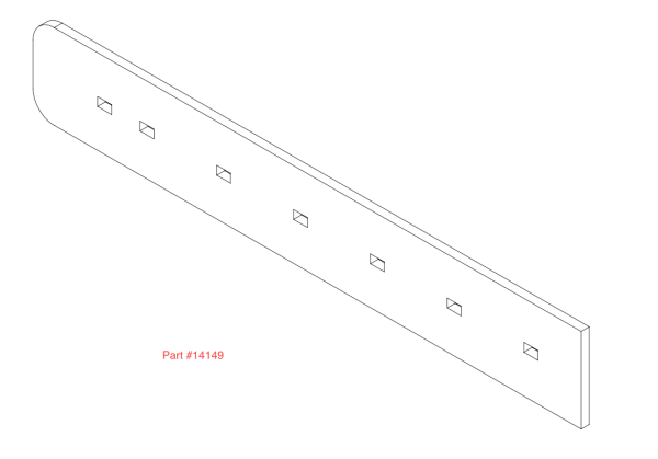 Outer Wing Cutting Edge For 3122