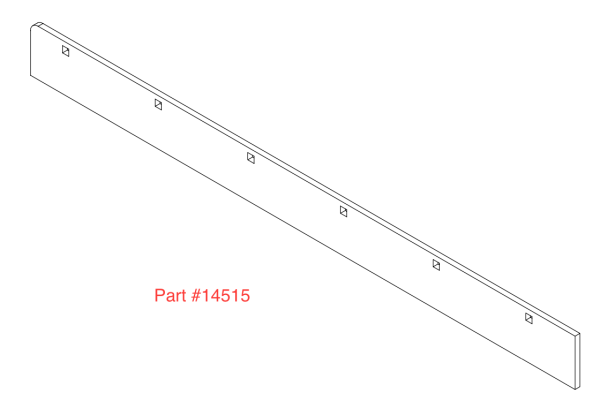 Versabox 42 12' Steel Drag Cutting Edge