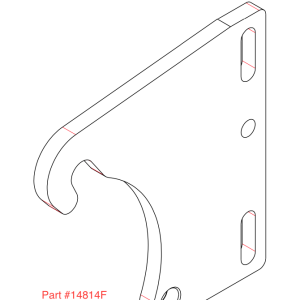 It28 Ear For 42" Versabox / Hd Mount W/ 2.5" Upper Pin Diameter