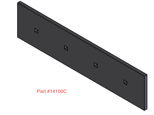 3' Wing Edge For Wing Plow Carbide