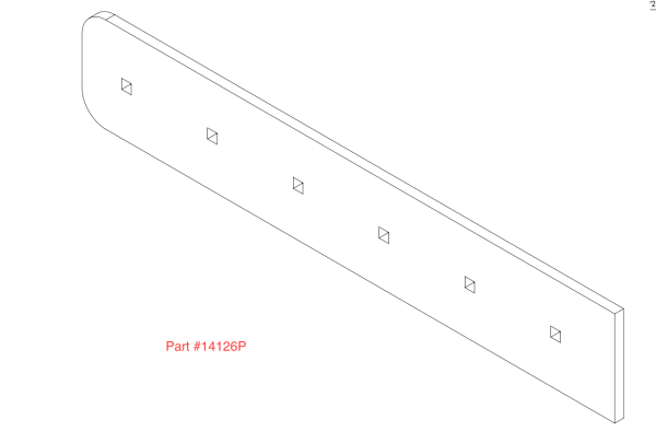 4' Wing Edge For 3120(comprised Of Two Individual Poly Edges)